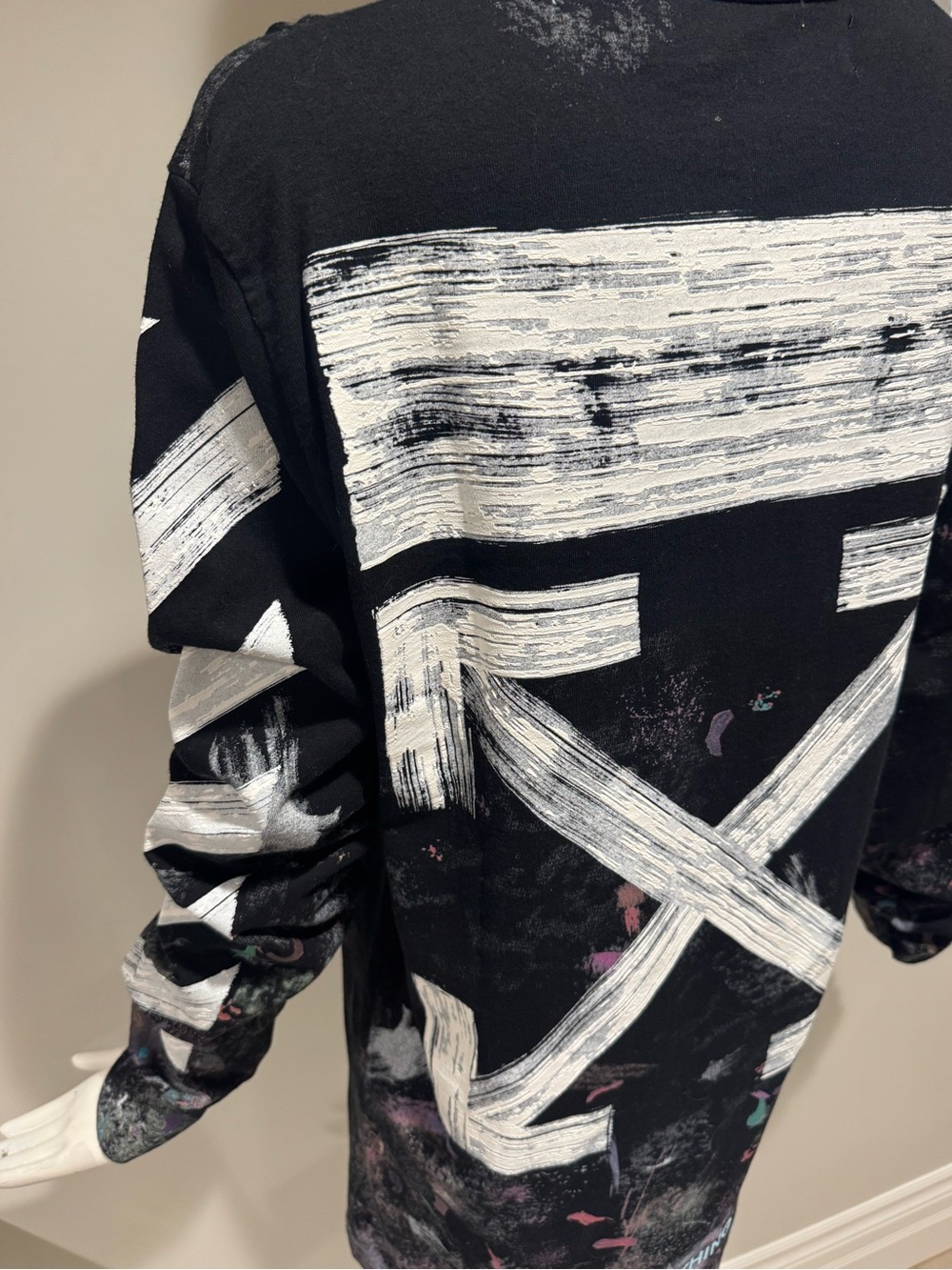 Off-White Galaxy Brushed Arrows Long Sleeve Tee FW17 Virgil Abloh S - Picture 13 of 14